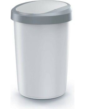 Odpadkový koš COMPACTO FLAS 25 L popelavě šedý/světle šedý