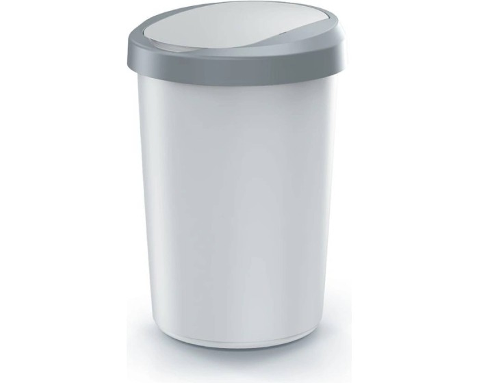 Odpadkový koš COMPACTO FLAS 25 L popelavě šedý/světle šedý