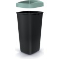 Odpadkový koš COMPACTO DROPIN černý/světle zelený
