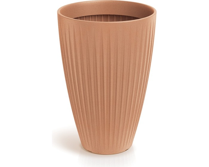 Vysoký květináč LATIE ROUND II 40 cm terakota