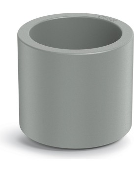 Plastový květináč TUBLAN ROUND betonově šedý