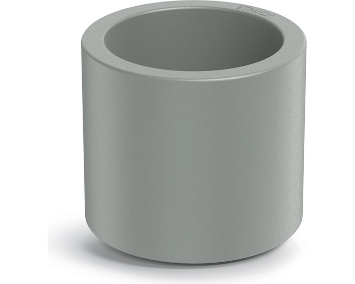 Plastový květináč TUBLAN ROUND betonově šedý