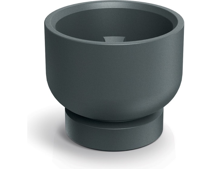 Květináč Moltas Base Round 40 cm grafitový
