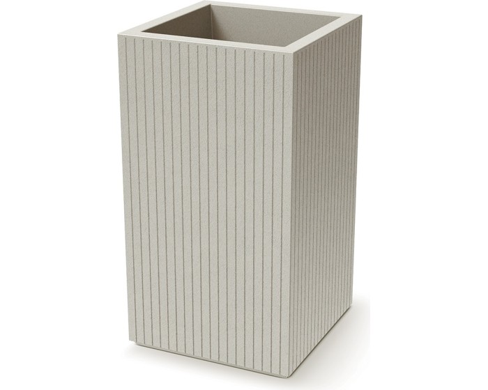 Květináč Coros Square High 40 cm pískový
