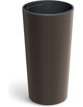 Květináč Lamie Slim Eco Wood kávový