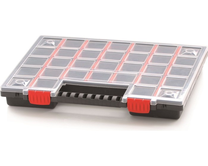 Organizér ZERGOS 39,9 x 30,3 x 5 cm černo-červený