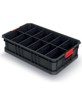Dílenský box MODIXX II 52 x 32,7 x 12,5 cm černo-červený