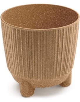 Květináč RYFOS N ECO WOOD hnědý matný