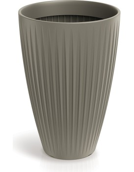 Vysoký květináč LATIE ROUND II 40 cm mocca