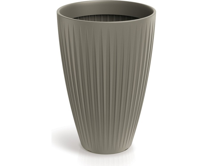 Vysoký květináč LATIE ROUND II 40 cm mocca