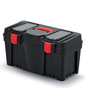 Plastový kufr na nářadí CALIDER 59,7 cm černo-červený