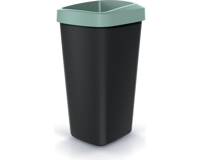 Odpadkový koš COMPACTO DROPIN černý/světle zelený