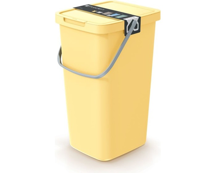 Odpadkový koš SELECT 25 l světle žlutý