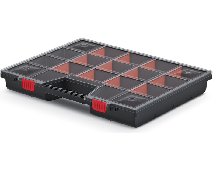 Organizér ZERGO 49 x 39 x 6,5 cm černo-červený