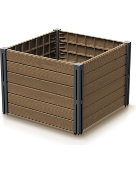 Sada 2 ks vyvýšených záhonů Bas Planty 61,8 cm hnědá