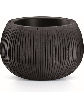 Obal na květináč s vkladem Bowl černý