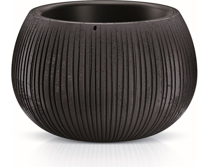 Obal na květináč s vkladem Bowl černý
