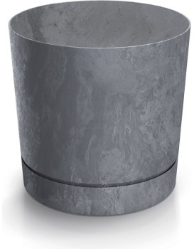 Květináč TUBOS P BETON EFFECT odstín marengo matný