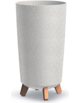 Vysoký květináč GRACIE TUBA SLIMECO bílý