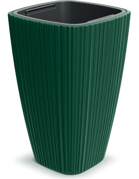 Plastový květináč OROS tmavě zelený
