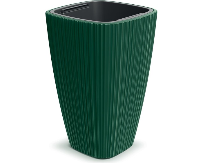 Plastový květináč OROS tmavě zelený