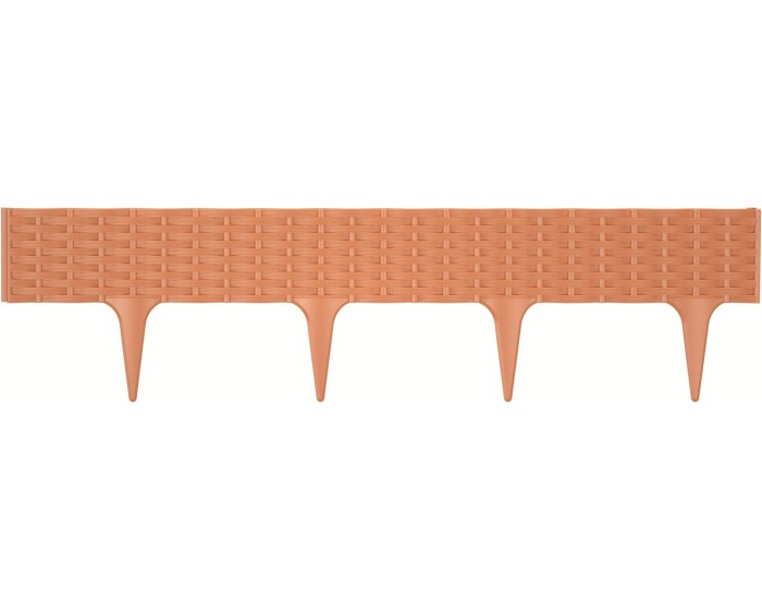 Travní lem BORDER terakota 390cm