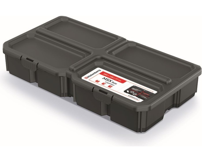 Organizér MESX BOX 28,5x15,8x5,7 cm černý