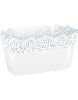 Truhlík LACEY 28,5 cm bílý