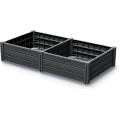 Sada 2 ks vyvýšených záhonů Bas Planty 61,8 cm hnědá
