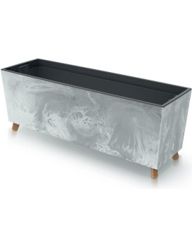 Truhlík s vkladem CORBI III 77 cm šedý