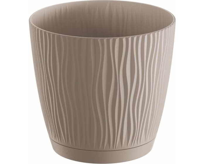 Květináč Sandy s miskou mocca