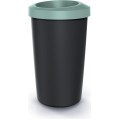 Odpadkový koš COMPACTO světle zelený/černý