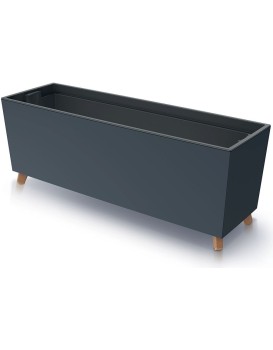 Truhlík s vkladem CORBI IV 77 cm antracit