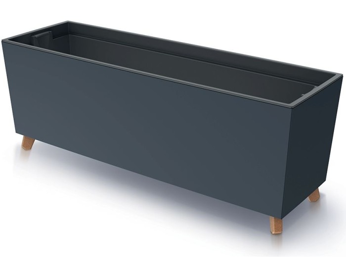 Truhlík s vkladem CORBI IV 77 cm antracit