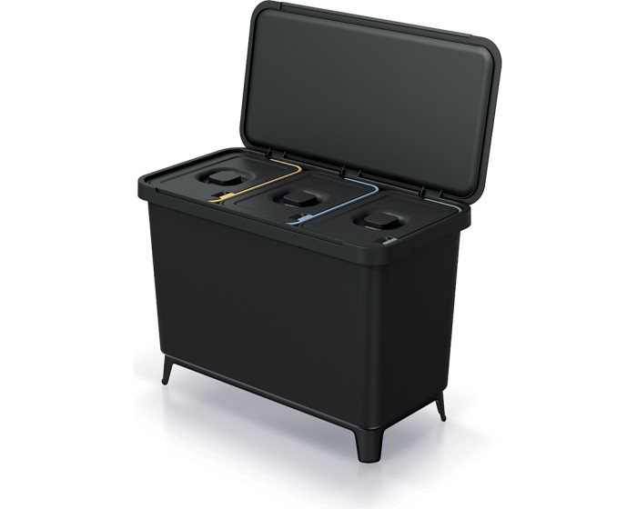 Odpadkový koš SYSTEMO 3x10 L černý