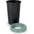 Odpadkový koš COMPACTO světle zelený/černý