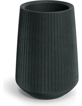 Plastový květináč COROS BOWL HIGH 40 cm tmavě šedý