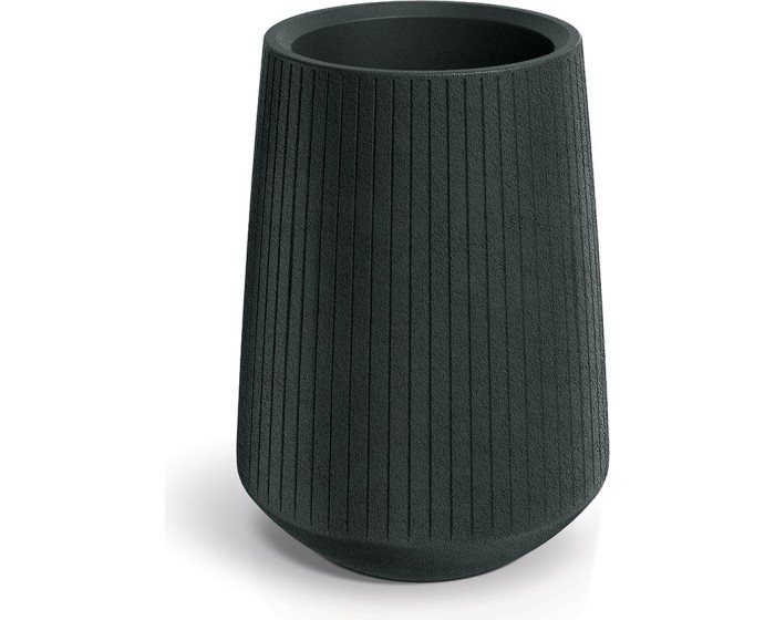 Plastový květináč COROS BOWL HIGH 40 cm tmavě šedý
