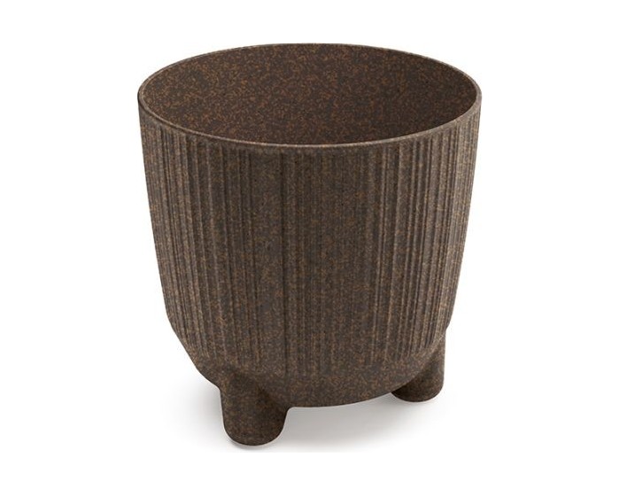 Květináč RYFOS N ECO WOOD kávový odstín matný