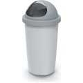 Odpadkový koš COMPACTO ROLL 30 L popelavě šedý/světle šedý