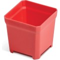 Sada 10 plastových boxů na nářadí TIGER BOX 5x5x5 cm červená