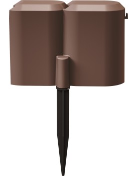 Zahradní palisáda ANTISNAIL 190 cm hnědá