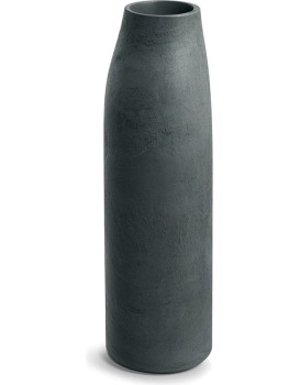 Plastový květináč EPOCCOS TALLOS 30 cm grafitově šedý