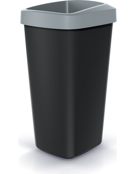 Odpadkový koš COMPACTO DROPIN černý/světle šedý