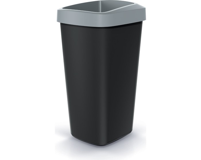 Odpadkový koš COMPACTO DROPIN černý/světle šedý