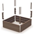 Vyvýšený záhon BOS WADY 75,6 cm hnědý