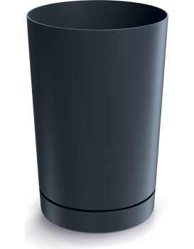 Plastový květináč TUBOS 30 cm antracitový