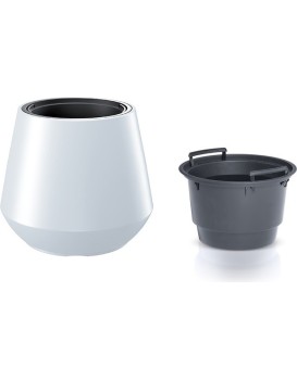 Květináč s vkladem HERO bílý 39,5cm