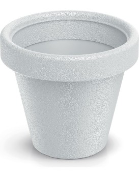 Plastový květináč ORIGINAL bílý matný