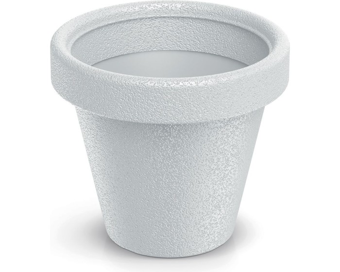 Plastový květináč ORIGINAL bílý matný